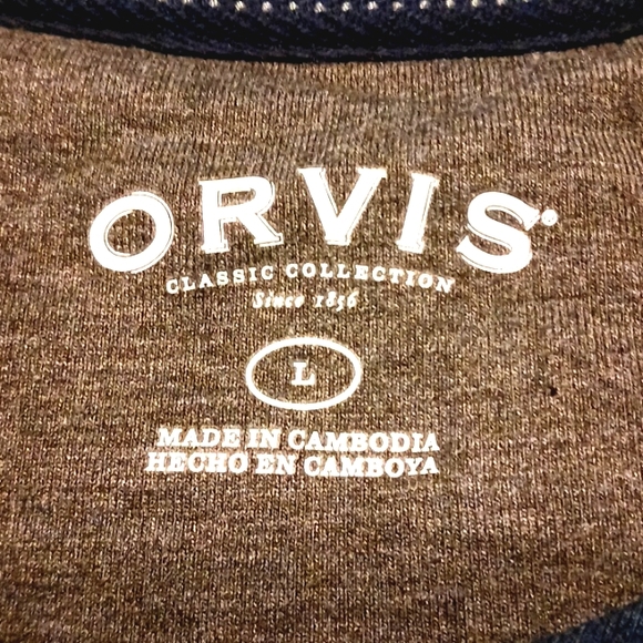 Orvis "Classic Collection" Baseball Style Long Sleeve T-Shirt in Size Large - Picture 6 of 8